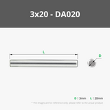 D3 Stainless Steel Dowel Pin