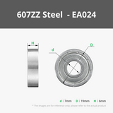 Micro Steel Deep Groove Ball Bearings