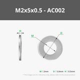 M2-M3 Flat Washer