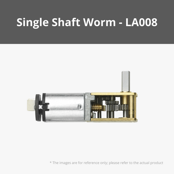 N20 Single Shaft Worm Gear Motor (1PCS) - LA008